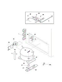 System parts for Kenmore Freezer 253.12541102 (25312541102, 253 12541102) from AppliancePartsPros.com
