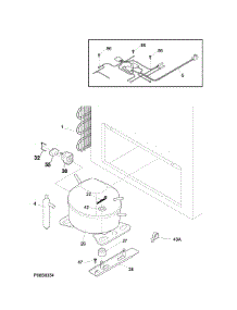 System parts for Kenmore Freestanding Freezer 253.12822510 (25312822510, 253 12822510) from AppliancePartsPros.com