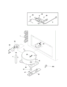 System parts for Kenmore Freezer 253.13051101 (25313051101, 253 13051101) from AppliancePartsPros.com
