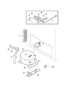 System parts for Kenmore Freezer 253.13051103 (25313051103, 253 13051103) from AppliancePartsPros.com