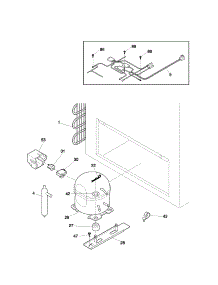 System parts for Kenmore Freezer 253.13312101 (25313312101, 253 13312101) from AppliancePartsPros.com
