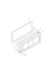 Door parts for Kenmore Freezer 253.13500100 (25313500100, 253 13500100) from AppliancePartsPros.com