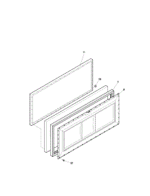 Door parts for Kenmore Freezer 253.13500101 (25313500101, 253 13500101) from AppliancePartsPros.com