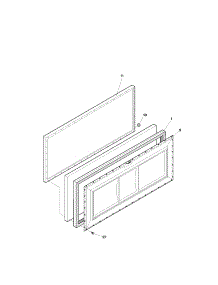 Door parts for Kenmore Freezer 253.13500102 (25313500102, 253 13500102) from AppliancePartsPros.com