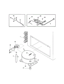 System parts for Kenmore Freezer 253.13511100 (25313511100, 253 13511100) from AppliancePartsPros.com