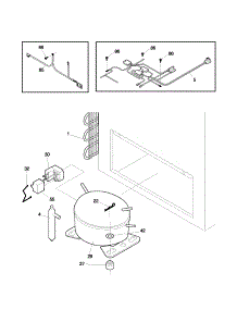 System parts for Kenmore Freezer 253.13511101 (25313511101, 253 13511101) from AppliancePartsPros.com