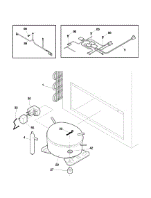 System parts for Kenmore Freezer 253.13511102 (25313511102, 253 13511102) from AppliancePartsPros.com