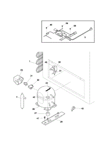 System parts for Kenmore Freezer 253.13541102 (25313541102, 253 13541102) from AppliancePartsPros.com