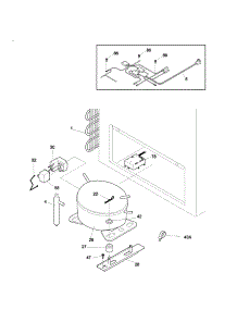 System parts for Kenmore Freezer 253.13551100 (25313551100, 253 13551100) from AppliancePartsPros.com