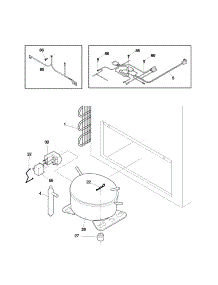 System parts for Kenmore Freezer 253.13711101 (25313711101, 253 13711101) from AppliancePartsPros.com