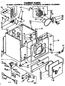 Bulkhead Parts parts for Kenmore Dryer 110.76409410 (11076409410, 110 76409410) from AppliancePartsPros.com