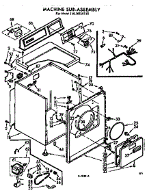 Machine Sub-Assembly parts for Kenmore Dryer 110.76410110 (11076410110, 110 76410110) from AppliancePartsPros.com