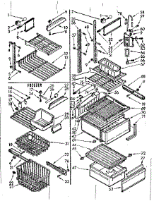 Liner parts for Kenmore Refrigerator 106.7620860 (1067620860, 106 7620860) from AppliancePartsPros.com