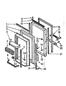 Convertible Door parts for Kenmore Refrigerator 106.7620860 (1067620860, 106 7620860) from AppliancePartsPros.com