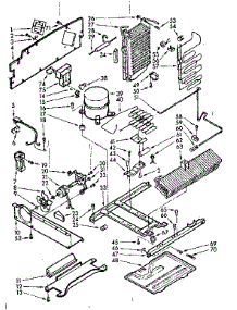 Unit parts for Kenmore Refrigerator 106.7620860 (1067620860, 106 7620860) from AppliancePartsPros.com
