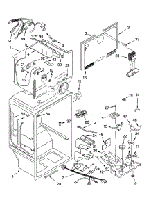 Liner Parts parts for Kenmore Refrigerator 106.76239402 (10676239402, 106 76239402) from AppliancePartsPros.com