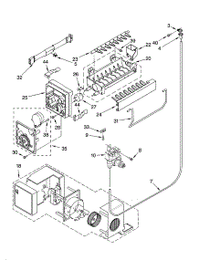 Icemaker Parts parts for Kenmore Refrigerator 106.76239402 (10676239402, 106 76239402) from AppliancePartsPros.com