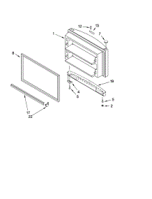 Freezer Door Parts parts for Kenmore Refrigerator 106.76239402 (10676239402, 106 76239402) from AppliancePartsPros.com