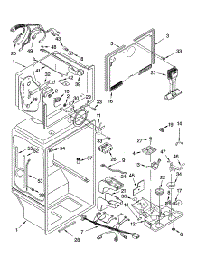 Liner Parts parts for Kenmore Refrigerator 106.76249400 (10676249400, 106 76249400) from AppliancePartsPros.com