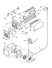 Icemaker Parts parts for Kenmore Refrigerator 106.76249400 (10676249400, 106 76249400) from AppliancePartsPros.com