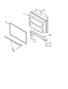 Freezer Door Parts parts for Kenmore Refrigerator 106.76249400 (10676249400, 106 76249400) from AppliancePartsPros.com