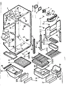 Liner Parts parts for Kenmore Refrigerator 106.7625240 (1067625240, 106 7625240) from AppliancePartsPros.com