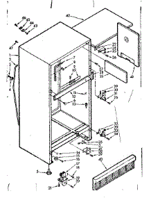 Cabinet Parts parts for Kenmore Refrigerator 106.7626310 (1067626310, 106 7626310) from AppliancePartsPros.com