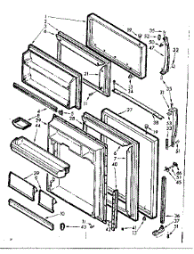 Door Parts parts for Kenmore Refrigerator 106.7629411 (1067629411, 106 7629411) from AppliancePartsPros.com