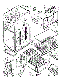 Liner Parts parts for Kenmore Refrigerator 106.7629411 (1067629411, 106 7629411) from AppliancePartsPros.com