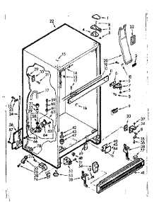 Cabinet Parts parts for Kenmore Refrigerator 106.7629411 (1067629411, 106 7629411) from AppliancePartsPros.com