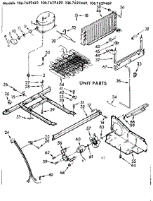 Unit Parts parts for Kenmore Refrigerator 106.7629449 (1067629449, 106 7629449) from AppliancePartsPros.com