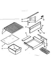 Liner parts for Kenmore Refrigerator 106.7631211 (1067631211, 106 7631211) from AppliancePartsPros.com