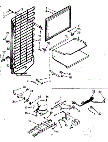 Unit parts for Kenmore Refrigerator 106.7631211 (1067631211, 106 7631211) from AppliancePartsPros.com