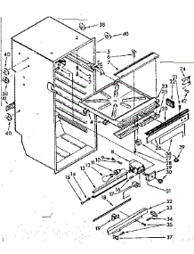 Liner Assembly parts for Kenmore Refrigerator 106.7632151 (1067632151, 106 7632151) from AppliancePartsPros.com