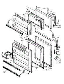 Door Parts parts for Kenmore Refrigerator 106.7635224 (1067635224, 106 7635224) from AppliancePartsPros.com