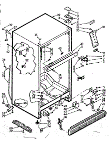 Cabinet Parts parts for Kenmore Refrigerator 106.7635224 (1067635224, 106 7635224) from AppliancePartsPros.com