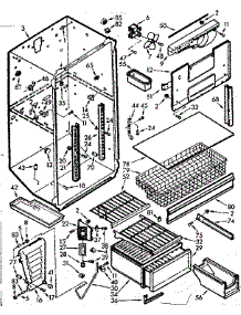 Liner parts for Kenmore Refrigerator 106.7639410 (1067639410, 106 7639410) from AppliancePartsPros.com