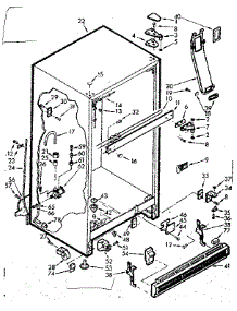 Cabinet parts for Kenmore Refrigerator 106.7639461 (1067639461, 106 7639461) from AppliancePartsPros.com