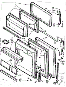 Door parts for Kenmore Refrigerator 106.7639461 (1067639461, 106 7639461) from AppliancePartsPros.com