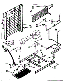Unit parts for Kenmore Refrigerator 106.7645241 (1067645241, 106 7645241) from AppliancePartsPros.com
