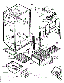 Liner Parts parts for Kenmore Refrigerator 106.7649360 (1067649360, 106 7649360) from AppliancePartsPros.com