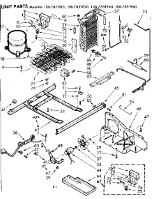 Unit Parts parts for Kenmore Refrigerator 106.7651920 (1067651920, 106 7651920) from AppliancePartsPros.com