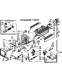 Icemaker Parts parts for Kenmore Refrigerator 106.7655730 (1067655730, 106 7655730) from AppliancePartsPros.com