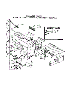 Icemaker Parts parts for Kenmore Refrigerator 106.7670620 (1067670620, 106 7670620) from AppliancePartsPros.com