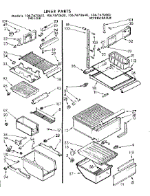 Liner Parts parts for Kenmore Refrigerator 106.7670620 (1067670620, 106 7670620) from AppliancePartsPros.com