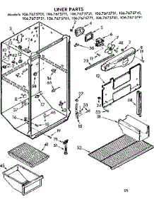 Liner Parts parts for Kenmore Refrigerator 106.7675731 (1067675731, 106 7675731) from AppliancePartsPros.com