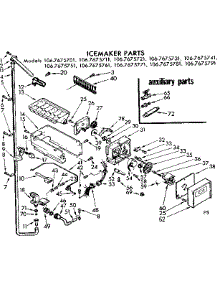 Icemaker Parts parts for Kenmore Refrigerator 106.7675751 (1067675751, 106 7675751) from AppliancePartsPros.com