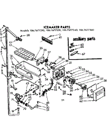 Icemaker Parts parts for Kenmore Refrigerator 106.7677310 (1067677310, 106 7677310) from AppliancePartsPros.com