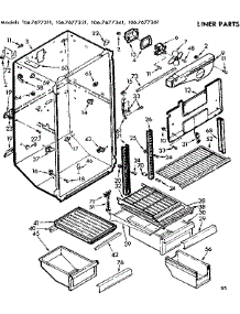 Liner Parts parts for Kenmore Refrigerator 106.7677311 (1067677311, 106 7677311) from AppliancePartsPros.com
