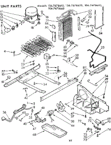 Unit Parts parts for Kenmore Refrigerator 106.7678610 (1067678610, 106 7678610) from AppliancePartsPros.com